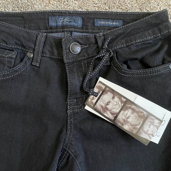 Jessica Simpson Forever Skinny Black Denim Jeans- size 26 - Picture 4 of 5
